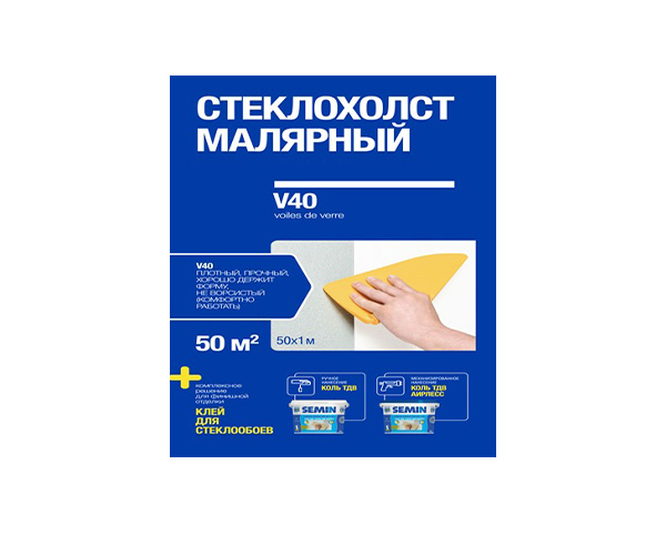 Стеклохолст СМиТ SEMIN V40г 50м*1м