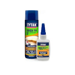 Tytan Professional Клей двухкомпонентный цианакрилатный для МДФ прозрачный 400мл/100г 